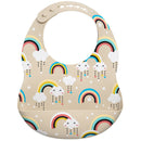 Babador de silicone com bolso porta migalhas
